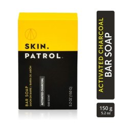 Skin Patrol Activated Charcoal Soap Bar - Sulfate-Free, Paraben-Free 5.2 Ounce
