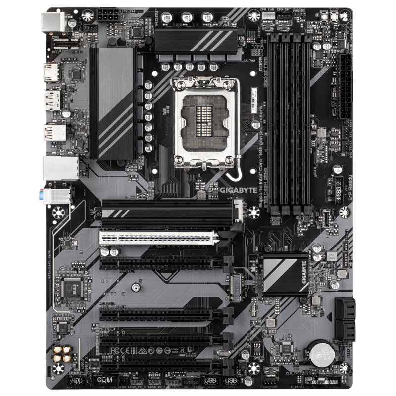 GIGABYTE B760 DS3H GEN5 Carte Mère – Compatible avec les processeurs Intel Core 14e génération, VRM numérique