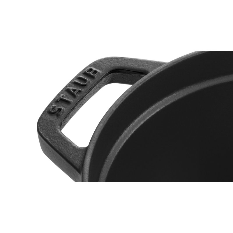 Staub La Cocotte 41cm oval schwarz. Gusseisen