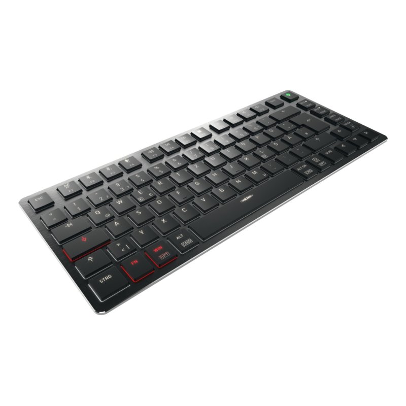 CHERRY KW X ULP 2.0 MINI keyboard Home/Office USB RF Wireless Bluetooth QWERTZ German Black