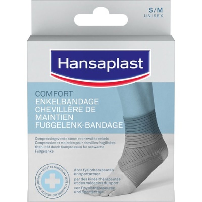 Hansaplast Comfort Ankle Bandage S/M - Ideal Support For Ankle Injuries