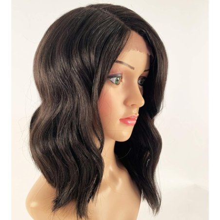 Sleek Synthetic Lace Front Wig with Baby Hair 13" High Temperature Fiber Loose
