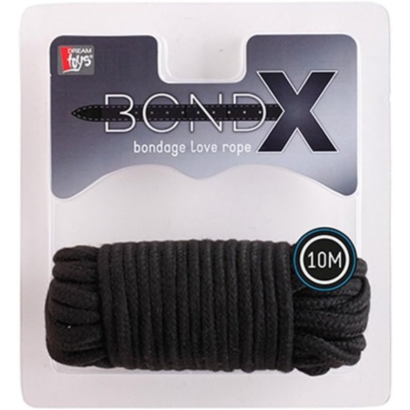 Dream Toys Bondx Love Rope Approximately 10m Black