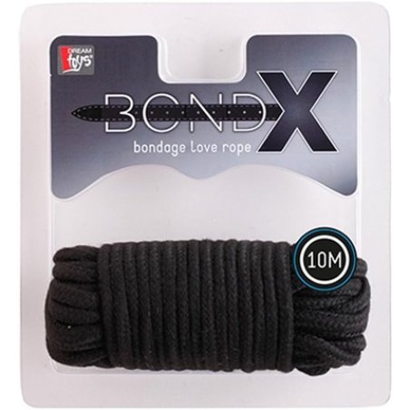 Dream Toys Bondx Love Rope Approximately 10m Black