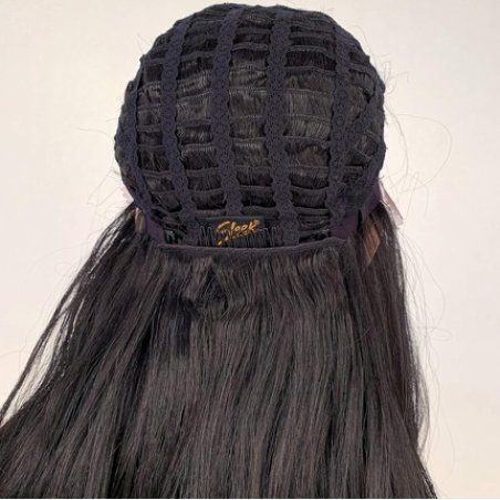 Sleek Lace Front Wig 27 Side-Part Long Curly Wave Synthetic