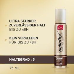 Wellaflex Hair Spray Power Hold Form & Finish Ultra Strong - Styling Spray for 48h Flexible Hold Without Sticking -