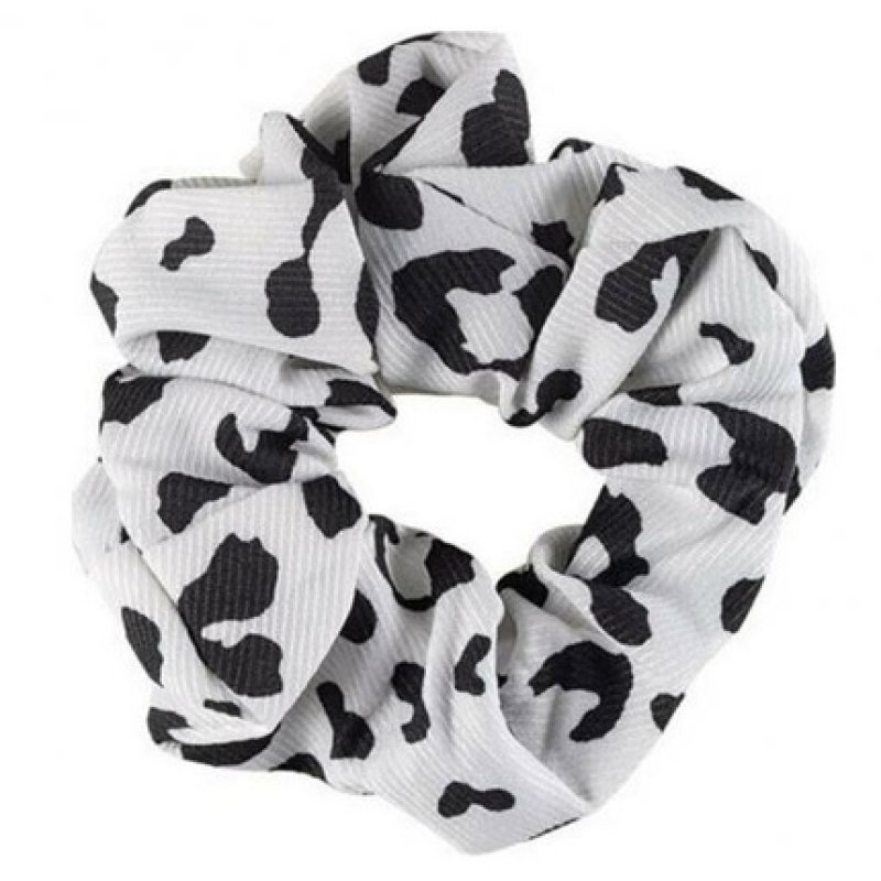 Medisei Dalee Hair White Printed Hair Tie Made Of Soft Fabric 1 Piece