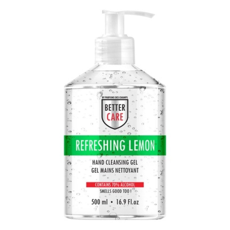 Better Care Hand Sanitizer Gel, Lemon Scented, Alcohol-Based - 500ml