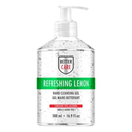 Better Care Hand Sanitizer Gel, Lemon Scented, Alcohol-Based - 500ml