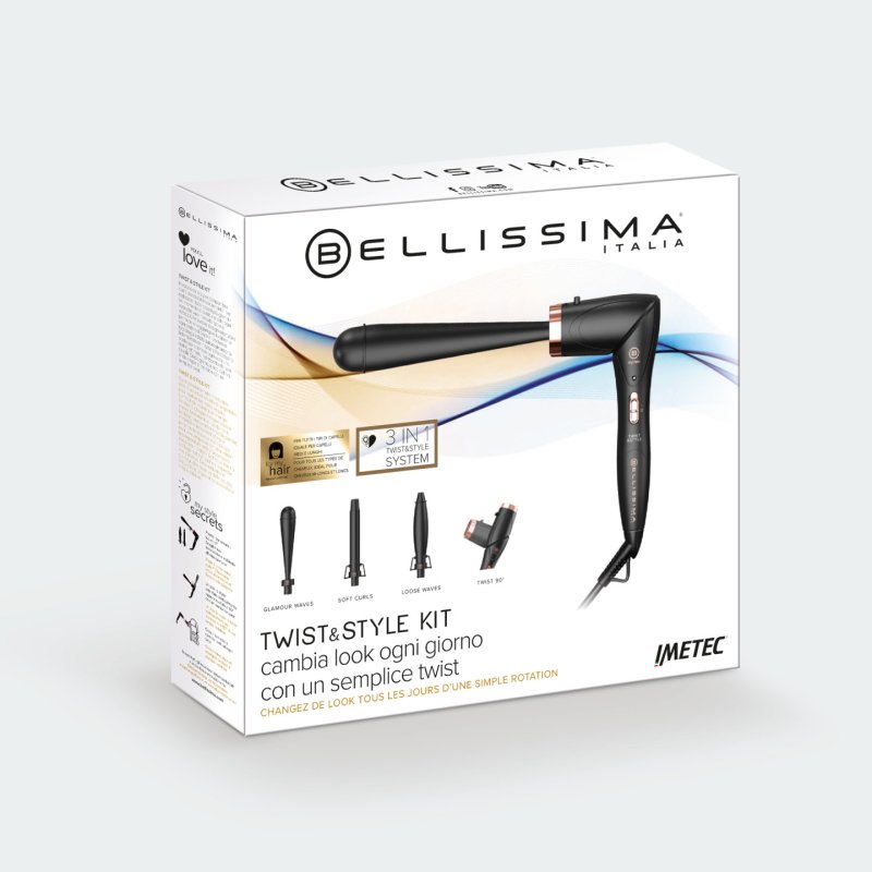Bellissima 11888 hair styling tool Automatic curling iron Warm Black