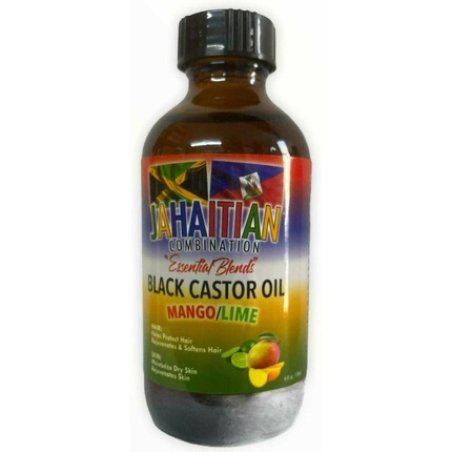 Jahaitian Combination Black Castor Oil for Hair and Skin 4oz 118ml
