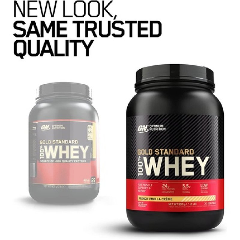Optimum Nutrition Gold Standard Whey Protein French Vanilla Creme 30 Servings 900g