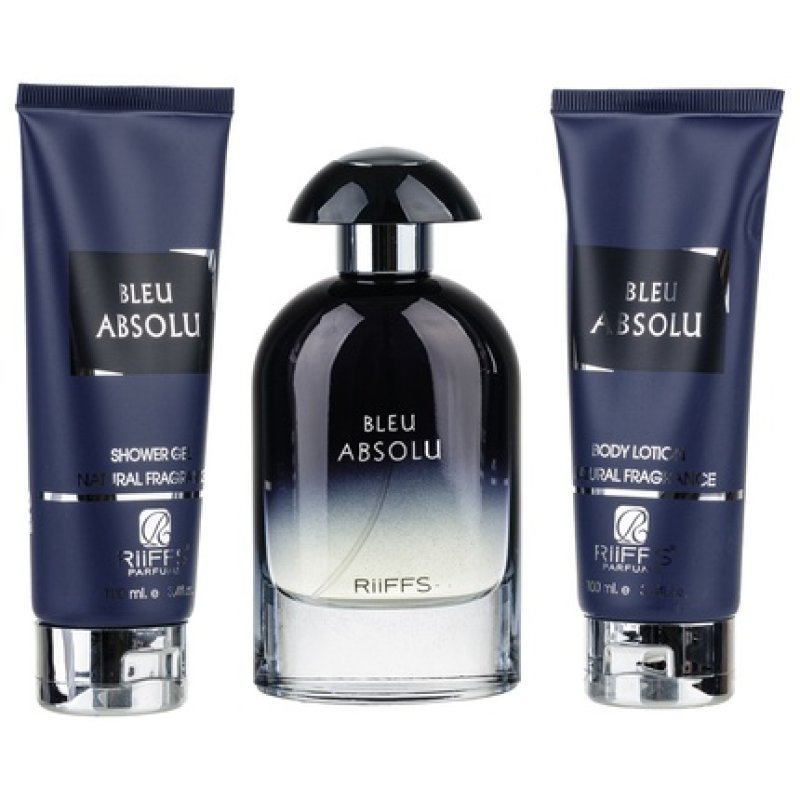 Riiffs Bleu Absolu Gift Set - Eau De Parfum 100ml, Shower Gel 100ml, Body Lotion 100ml