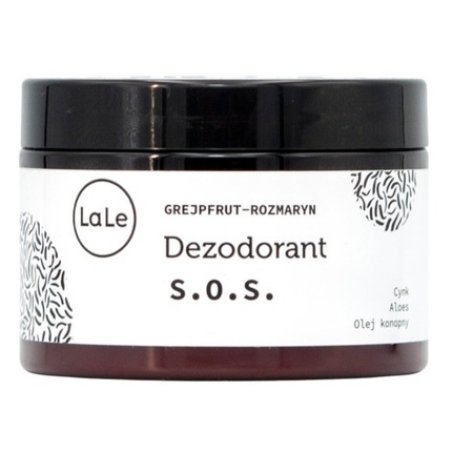 La-Le Sos Deodorant - Grapefruit, Rosemary With Zinc, Aloe Vera And Hemp Oil, 150 Ml