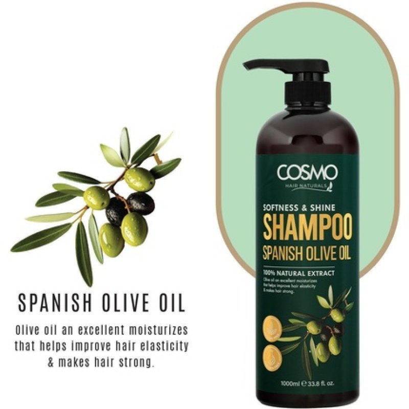 Cosmo Thick & Strong Oil Shampoo 1000ml 338 Fl Oz