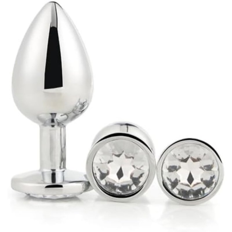Dream Toys Gleaming Love Anal Plug Gray One Size