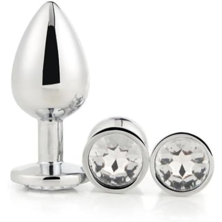 Dream Toys Gleaming Love Anal Plug Gray One Size