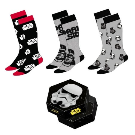 STAR WARS - Pack de 3 Paires de Chaussettes (Taille 38-45)