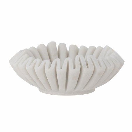 Bloomingville - Harmonia Bowl 17.5x6 cm - White Marble