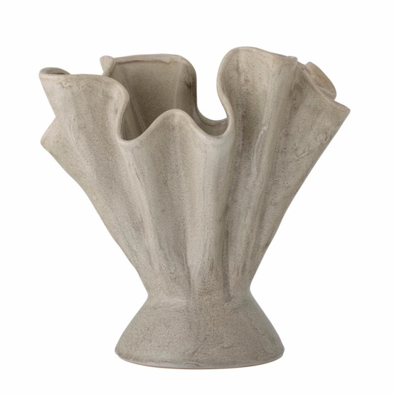 Bloomingville - Plier Vase, Nature, Stoneware (82060341)