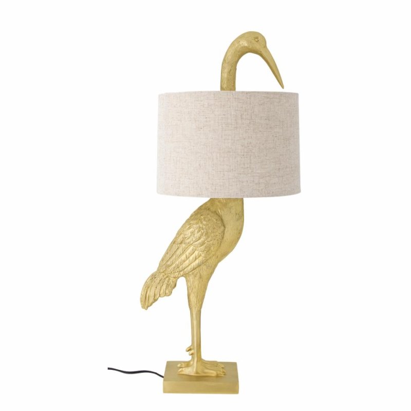 Bloomingville - Heron Table lamp, Gold, Polyresin (82068019)