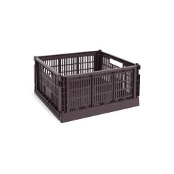 HAY - Colour Crate L Square Storage Crate (Bordeaux)
