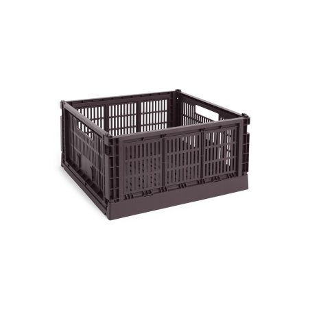 HAY - Colour Crate L Square Storage Crate (Bordeaux)