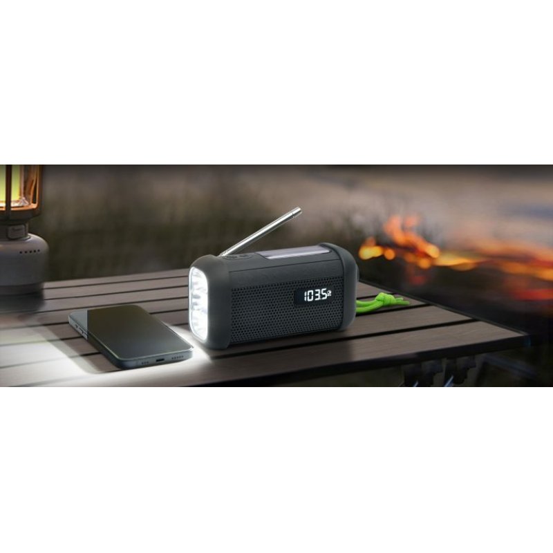 Radio dynamo - Tuner PLL FM - Bluetooth / NFC - Système mains-libres - *