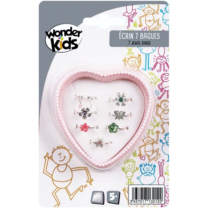 ECRIN 7 BAGUES METAL ASS3