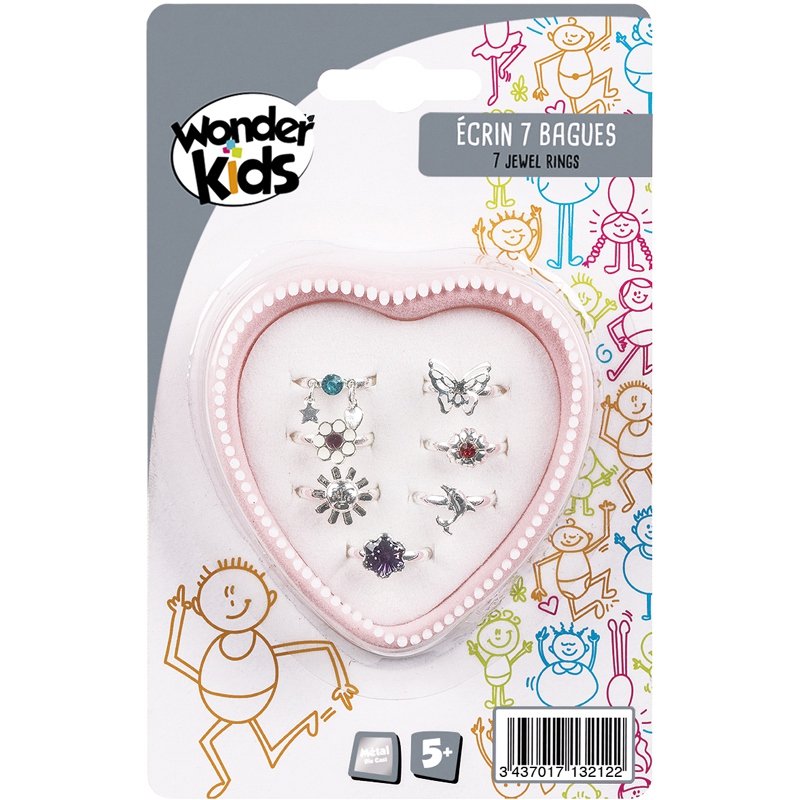 ECRIN 7 BAGUES METAL ASS3