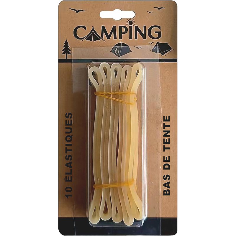 10 ELASTIQUES TENTE D8CM