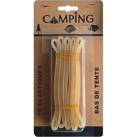 10 ELASTIQUES TENTE D8CM