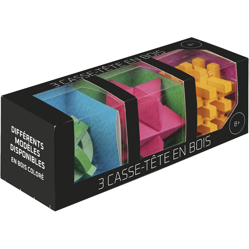 COF 3 CASSE TETE BOIS ASS3