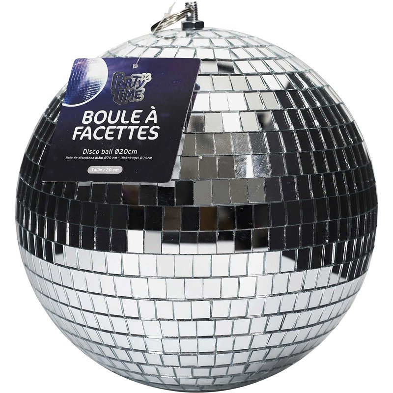 BOULE A FACETTE D20CM