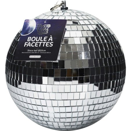 BOULE A FACETTE D20CM