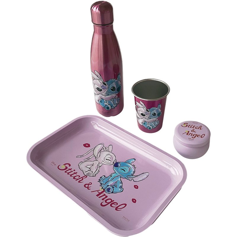 DISNEY COMBO STEEL LILO & STITCH PINK EDITION STITCH & ANGEL EXCLU LC
