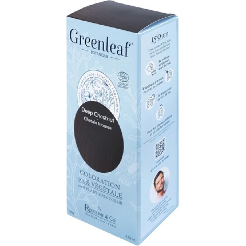 Greenleaf Colouration 100% Organic Deep Chestnut 100g