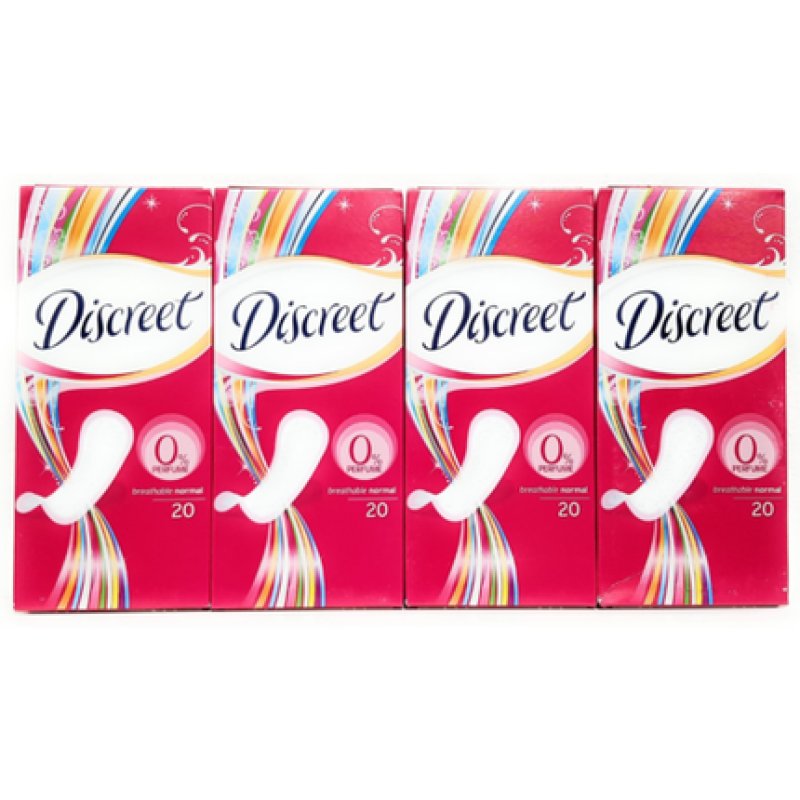 Discreet 0% Perfume Breathable Normal Panty Liners