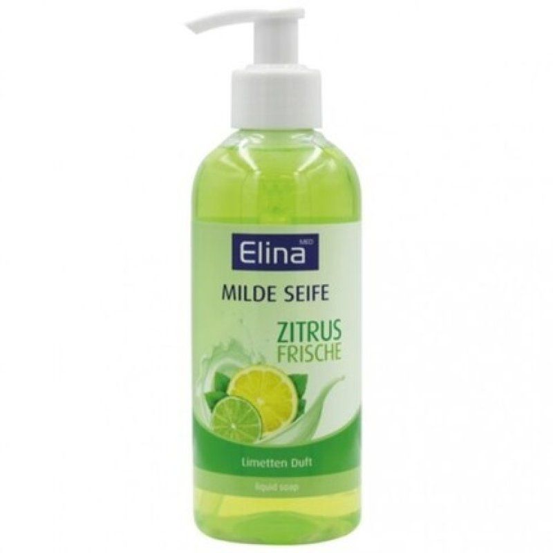 Elina Citrus Fresh Lime Liquid Soap with Dispenser 300ml