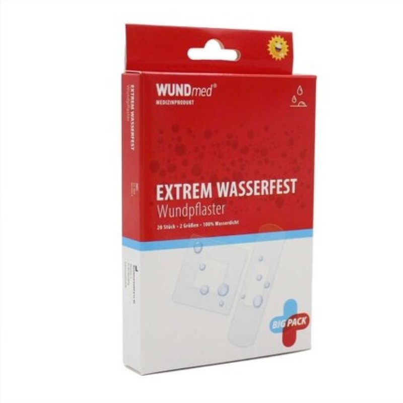 Wundmed Extremely Waterproof Transparent Plasters 20 Pieces