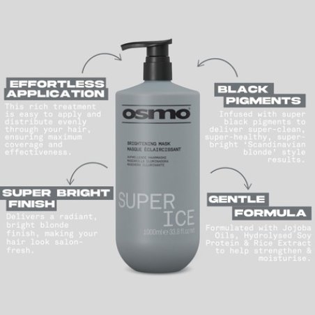 Osmo Super Ice Brightening Mask for Toning Blonde Hair