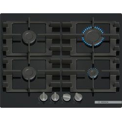 Bosch Serie 4 PNP6B6K40 plaque Noir Intégré 59 cm Gaz 4 zone(s)