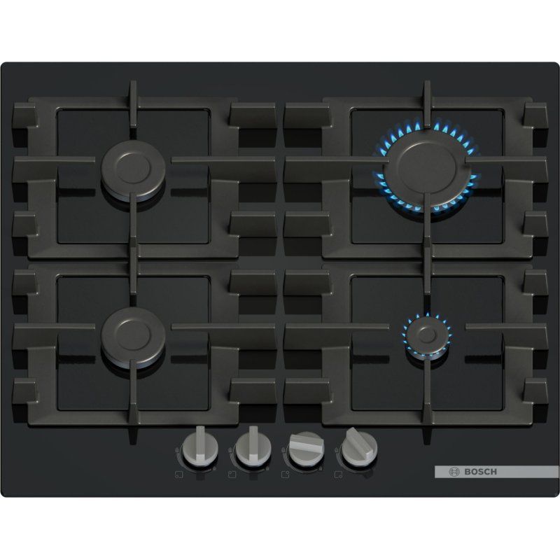 Bosch Serie 4 PNP6B6K40 hob Black Built-in 59 cm Gas 4 zone(s)