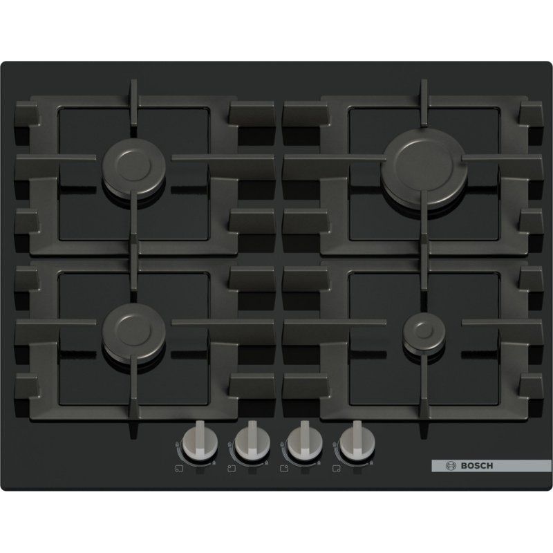 Bosch Serie 4 PNP6B6K40 hob Black Built-in 59 cm Gas 4 zone(s)