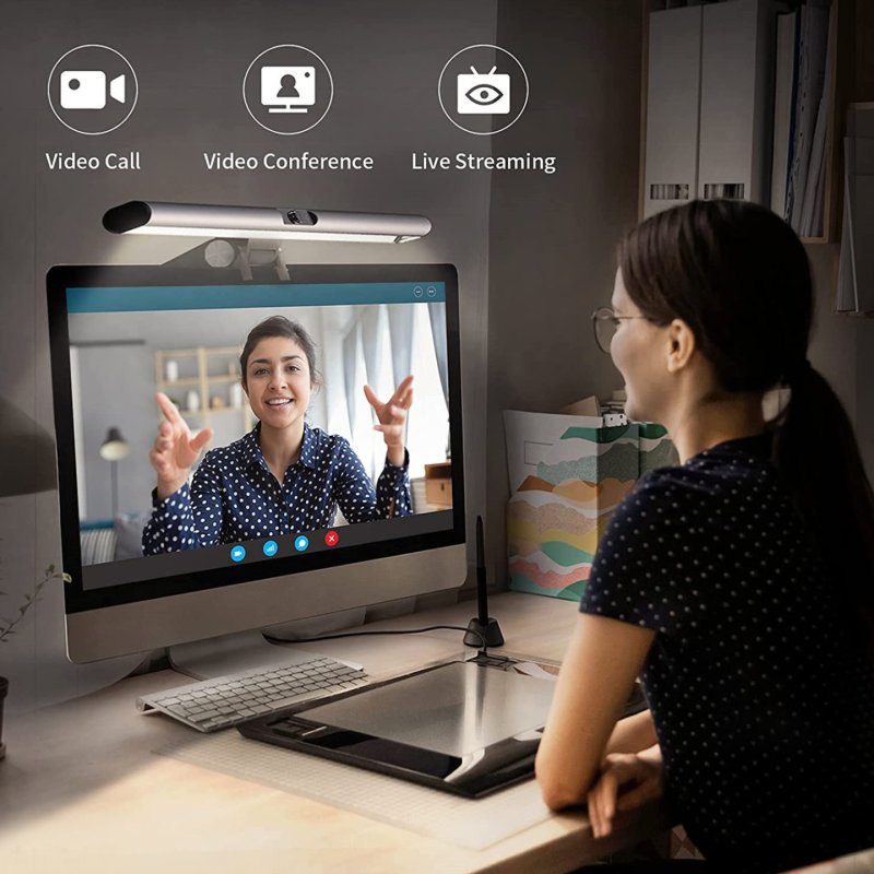 4smarts 2in1 LightBar Pro Webcam sliver