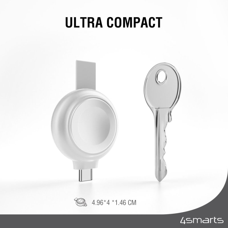 4smarts MFi Fast Charger fr Apple Watch silber