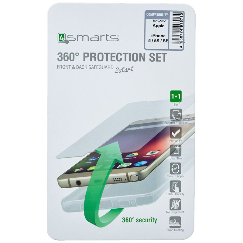 4smarts 492975 coque de protection pour téléphones portables Support Transparent