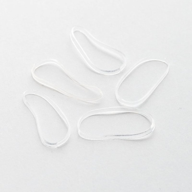 Brushworks Clear Flexi Elastic Hair Bands - 100 Pieces