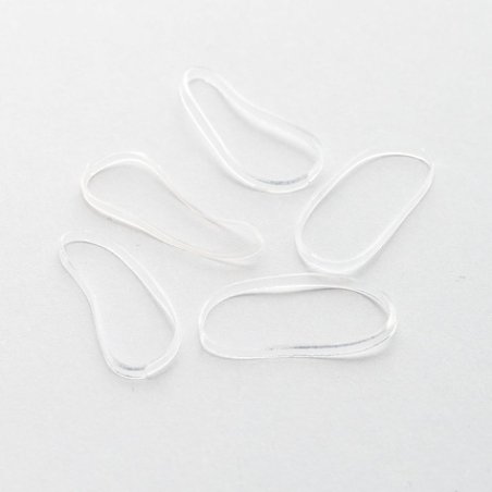 Brushworks Clear Flexi Elastic Hair Bands - 100 Pieces