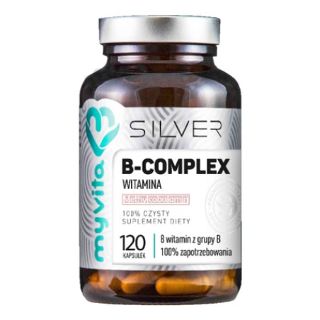 MyVita Silver Vitamin B-Complex 100% 120 Capsules